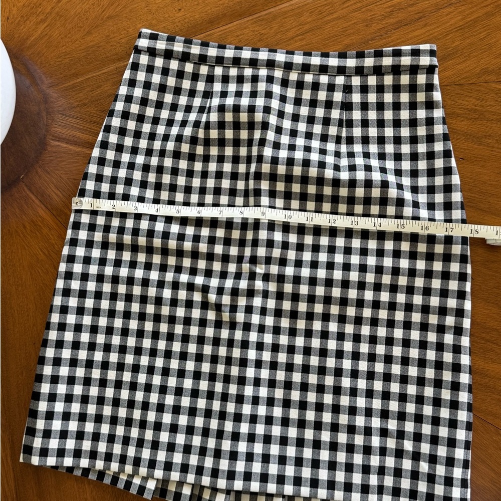 Diane Von Furstenberg Eliza Gingham Check Skirt - Picture 5 of 10